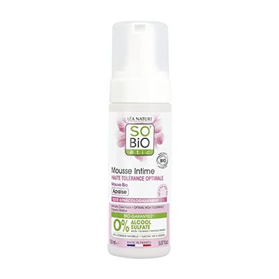 SO'BIO ÉTIC Mousse íntima hipoallergénica² à Fleur de Mauve - 150 ml