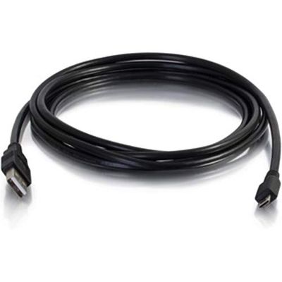 C2G USB Cable, Micro USB Cable, USB 2.0 Cable, USB A to B Cable, 15 Feet (4.6 Meters), Black, Cables to Go 27395