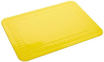 Tenura Yellow Silicone Rubber Non Slip Table and Tray Mat 25 5 x 18 5 cm