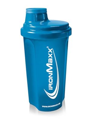 IronMaxx Shaker à protéines - Bleu Clair 700 ml | Shaker à protéines avec bouchon vissé, passoire, échelle | anti-fuite, sans BPA, lavable