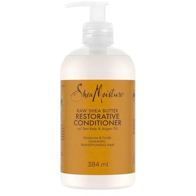 SHEA MOISTURE - Après-shampoing Femme Hydratant et Revitalisant - Pour les cheveux abîmés - Au Beurre de Karité Brut - 384ml