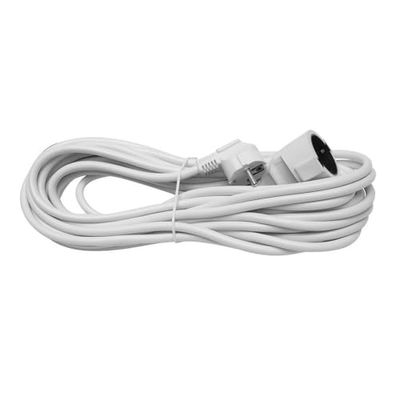 Alargador de Enchufe eléctrico 10m 3g x 1,5mm, Cobre, 3500W MAX; Ideal para conectar múltiples Dispositivos en Espacios amplios.