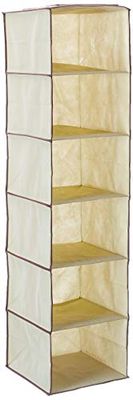 Modinova Large Hanging Space Shelves 30 x 30 x 120 Beige 6600212, Standard, Único