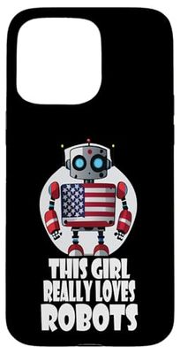 This girl really loves robots, Robotics for Kids Robot Case for iPhone 15 Pro Max