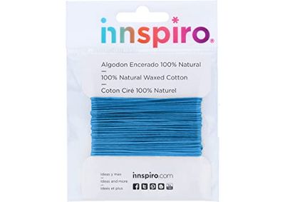INNSPIRO Cordón algodón Encerado Fino Azul Cielo 1,0mm. 5m.