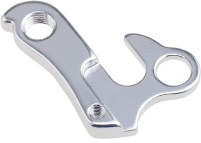 cyclingcolors Patte de dérailleur arrière vélo Crochet Aluminium Argent à Visser, 64x41x8mm
