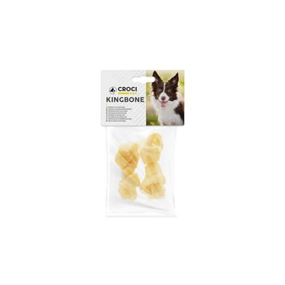 CROCI Os pour Chien Buffle Noue Blanc 7,5 cm 2 Pièces - Lot de 12