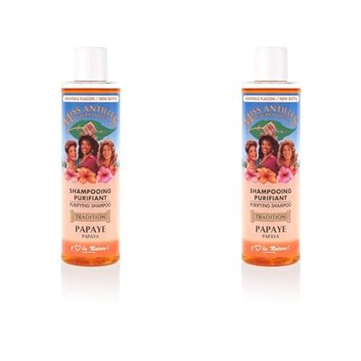 Miss Antilles International Shampooing Anti-Pelliculaire Papaye 250 ml (Lot de 2)