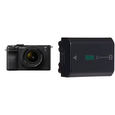 Sony Alpha 7CII di Sony | Fotocamera mirrorless full-frame (compatta, 33 MP, autofocus in tempo reale, 10 fps, video in 4K, display touch orientabile) + Lente SEL2860 + batteria NP-FZ100 (Nero)