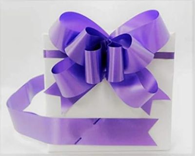 SHATCHI Lazos Grandes de 30 mm/3 cm para Pared de Fiesta, envolturas de Regalo, árboles de Navidad, Bodas, cestas de cumpleaños, decoración de floristería, Morado, 10 Piezas
