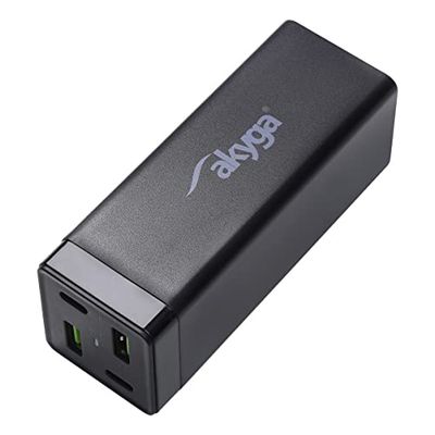 Akyga USB-nätadapter Charge Brick AK-CH-17 65 W 2X USB-A 2X USB-C QC4 PD 5–20 V/1,5–3,25 A