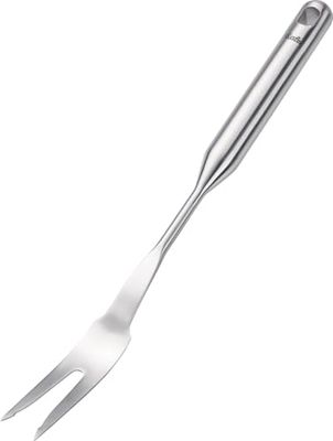 Fissler Essential/Forchetta per carne in acciaio inox (28 cm), con occhiello per appenderla, lavabile in lavastoviglie