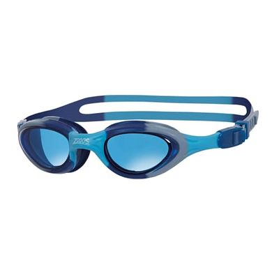 Zoggs Super Seal Lunettes de Natation pour Enfant avec Protection UV et Anti-buée (6-14 Ans), Bleu / Camo Tint