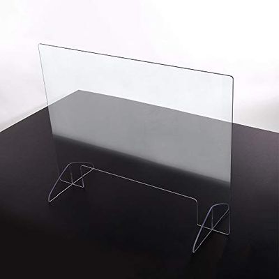 Hygienisk plexiglasskärm för väggbänk 80 cm x 60 cm