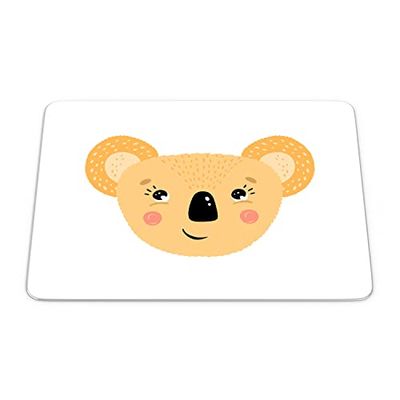 Bonamaison, Tappetino per mouse rettangolare, con stampa digitale, antiscivolo, per ufficio e casa, dimensioni: 22 x 18 cm