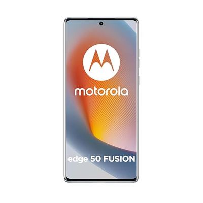 Motorola Edge 50 Fusion (8/256 GB, dubbele camera 50 + 13 MP, 6,67 inch POLED FHD+ 144 Hz, IP68, Snapdragon 7s Gen 2, batterij 5000 mAh, Dual SIM, Android 14), Marshmallow Blue