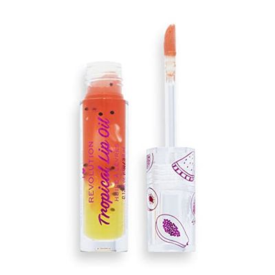 Revolution Beauty London, Tasty Tropical, Lip Oil, Papaya, 3.8ml