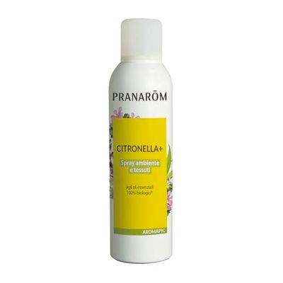 PRANARÔM - Spray Citronella+ - con Oli Essenziali Bio - Aromapic - Spray Ambiente e Tessuti - 150 ml