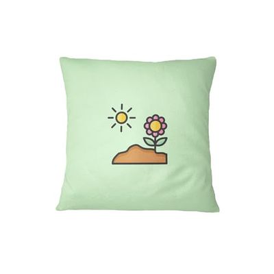 Bona Basics, Funda de cojín Decorativa, decoración del hogar, para sofá, cafetería, Tamaño: 60x60 cm, Color: Verde Claro