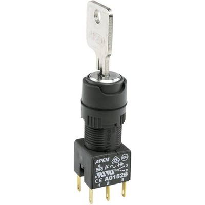 Apem A018323 - Interruptor de llave (1 unidad de 90°, 1 unidad)