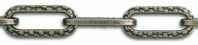 Chapuis LVBL41 Lampenketting, gesmeed brons staal, 32 kg, diameter 4 mm, lengte 1,5 m