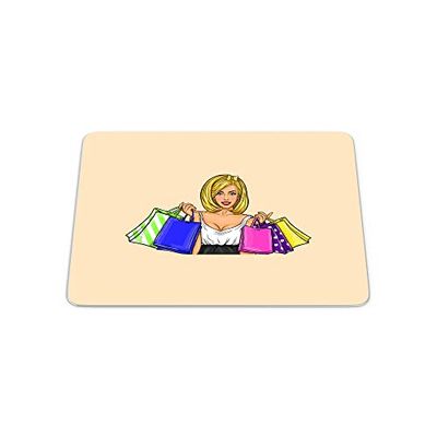 Bonamaison, Pop Art Digital Print Rectangle Mouse Mat, Non-slip Base, Office and Home, Size: 22x18cm