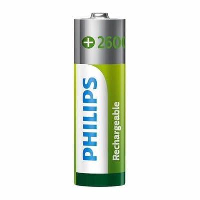 Philips Multi Life NiMH Pile AA Micro, 2600 mAh, Confezione da 4 Pezzi