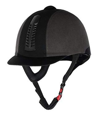 Rhinegold Pro Riding Hat-7 1/8-Black/Grey