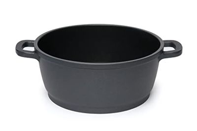 Excelsa Casseruola Induzione 3 Strati, Alluminio, Nero
