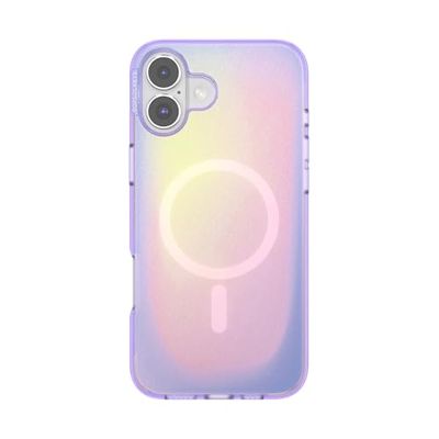 PopSockets Custodia per iPhone 16 Plus compatibile con MagSafe, custodia per iPhone 16 Plus, compatibile con ricarica wireless, solo custodia - Aura