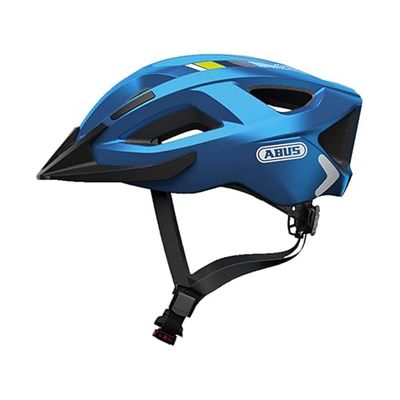 ABUS Casco urbano Aduro 2.0 - casco integral con luz - diseño deportivo para el tráfico urbano - para hombres y mujeres - azul, talla S
