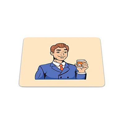 Bonamaison, Pop Art Digital Print Rectangle Mouse Mat, Non-slip Base, Office and Home, Size: 22x18cm