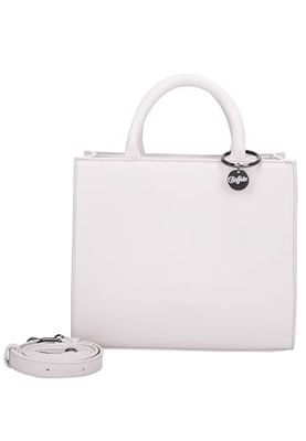 Buffalo Big Boxy Muse White, Shopper Donna, Bianco