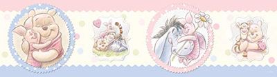 AG Design WBD 8066 Disney Winnie The Pooh, borda adesiva, rolo de papel, colorido, 500 x 14 cm, 1 unidade