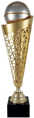 Art-Trophies At14773, Trofeo Sportivo Sport Unisex-Adulto, Dorato/Argentato, 48 cm