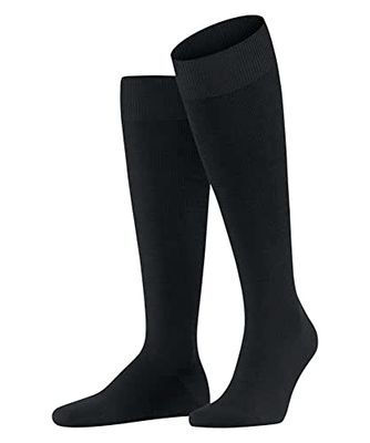 FALKE Energizing Wool M Kh lana cotone con compressione 1 paio, Calzini lunghi Uomo, Nero Black 3000, 45-46