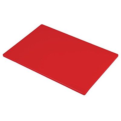 Tabla de cortar Hygiplas J255, de baja densidad, color rojo
