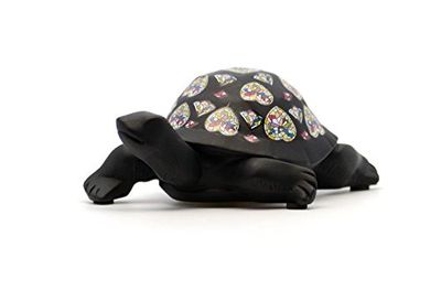Figurka dekoracyjna, Memory's/żółw, kolor czarny, kreacje nadal, wystrój domu, 10, 5 cm