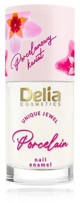 Delia Cosmetics - Vernis à ongles et après-shampoing 2 en 1 - Blanc - Couleur, restauration, soin, lissage et durcissement - Fleur de porcelaine - Convient aux végétaliens - Manucure française