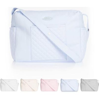 BABIDU Gevoerd moederschap, ideaal voor ziekenhuis en kinderwagen, praktisch en elegant design, moedertas, uniseks, volwassenen, Lichtblauw