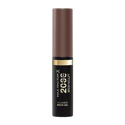 Max Factor 2000 Calorie Volumising Brow Sculpt Gel, Long-Lating, Plumped & Fuller-Looking Brows, Vattentät, Smudge-Proof, Shapes & Intensifies, 002 Soft Brown, 4,5 ml