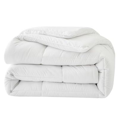 Good Nite Duvet 155 x 220 cm, 4 Seasons, 300 g/m², 155 x 220 cm, All-Season Duvet, Usable and Warm, Soft and Cozy, White