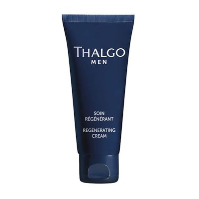 THALGO MEN Trattamento Anti-Rughe – Crema Viso Uomo Levigante, Tonificante e Rivitalizzante con Complesso Marino, 50 ml