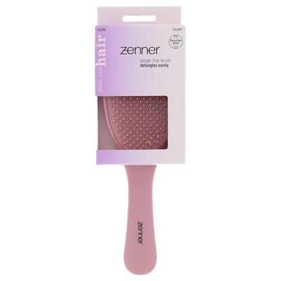 Zenner Tangle-Free Maxi Hair Brush with Handle - Large Detangling Brush for Wet and Dry Hair - With Flexible Bristles - Ergonomic Design - For All Hair Types & Extensions