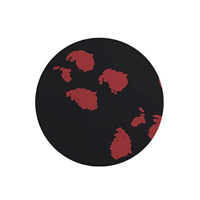Questo Casa, Ronde digitaal bedrukte muismat, antislip onderkant, voor kantoor en thuis, diameter: 22 cm