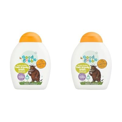 Good Bubble Gruffalo Kids Hair & Body Wash - 250ml Tear-Free Kids Body Wash - Sulphate Free Body Wash with Prickly Pear (Pack of 2)