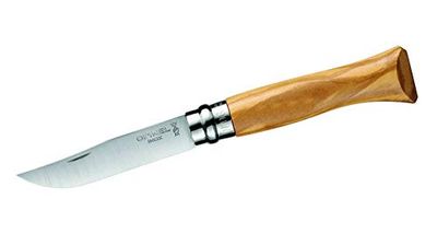 Opinel Nr. 6 olijfhouten handvat, roestvrij - lengte lemmet 7,2 cm