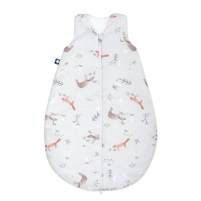Julius Zöllner Babyslaapzak voor het hele jaar door van 100% katoen, maat 110, 24-48 maanden, standaard 100 door Oeko-Tex, made in Germany, Woodlife