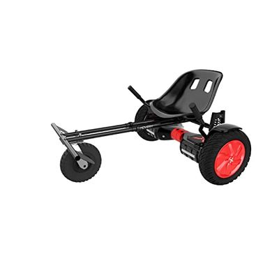 Hover-1 Beast Buggy Fixation pour transformer hoverboard en kart, compatible avec la plupart des hoverboards 10", commande manuelle de la roue arrière, cadre et sangles réglables, assemblage facile