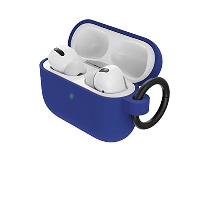 Otterbox Coque Soft Touch pour AirPods Pro, coque de protection antichoc, anti-chute, ultra-mince, anti-rayures et anti-éraflures pour Apple AirPods,Mousqueton inclus, Blau